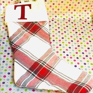 🌲 NWT Monogram Stocking